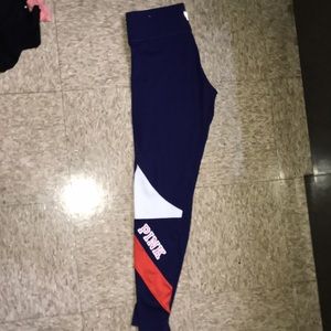 PINK leggings! Navy orange and white!